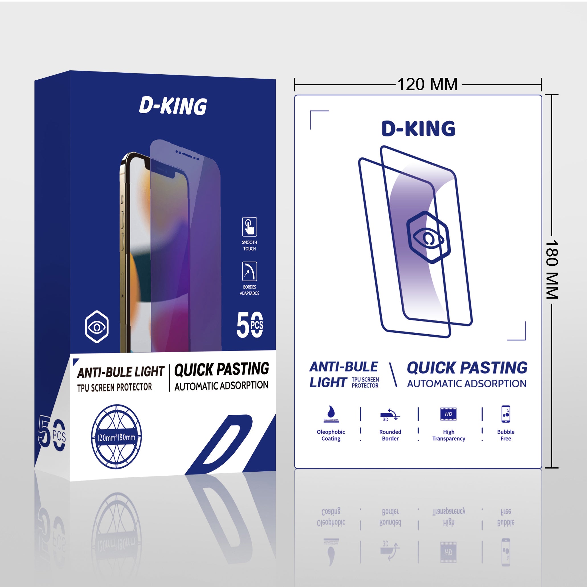 PELLICOLA TAGLIATA ANTI-BLUE (50PZ/1PACCO)