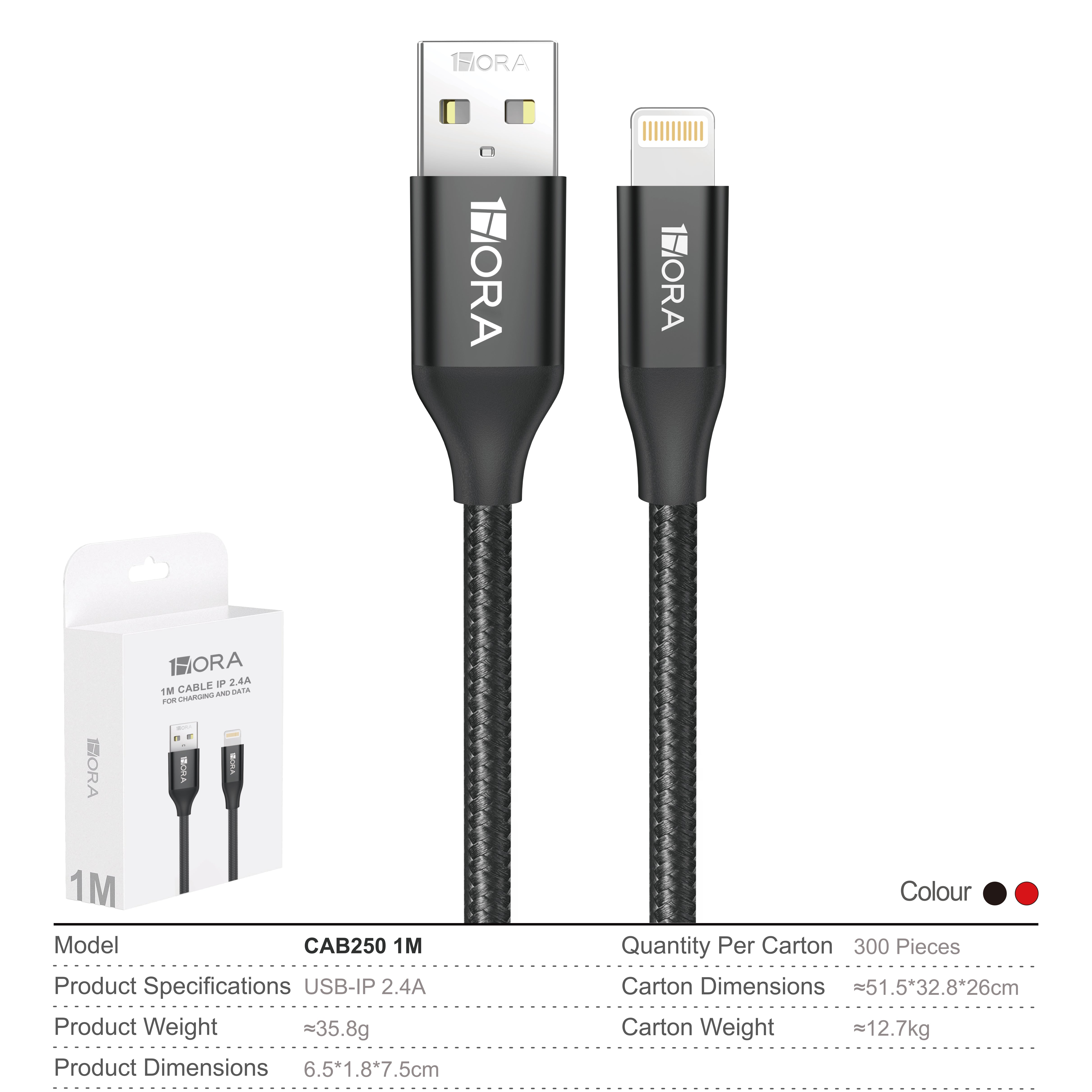 CAB250N-300 CAVO USB-A TO LIGHTNING