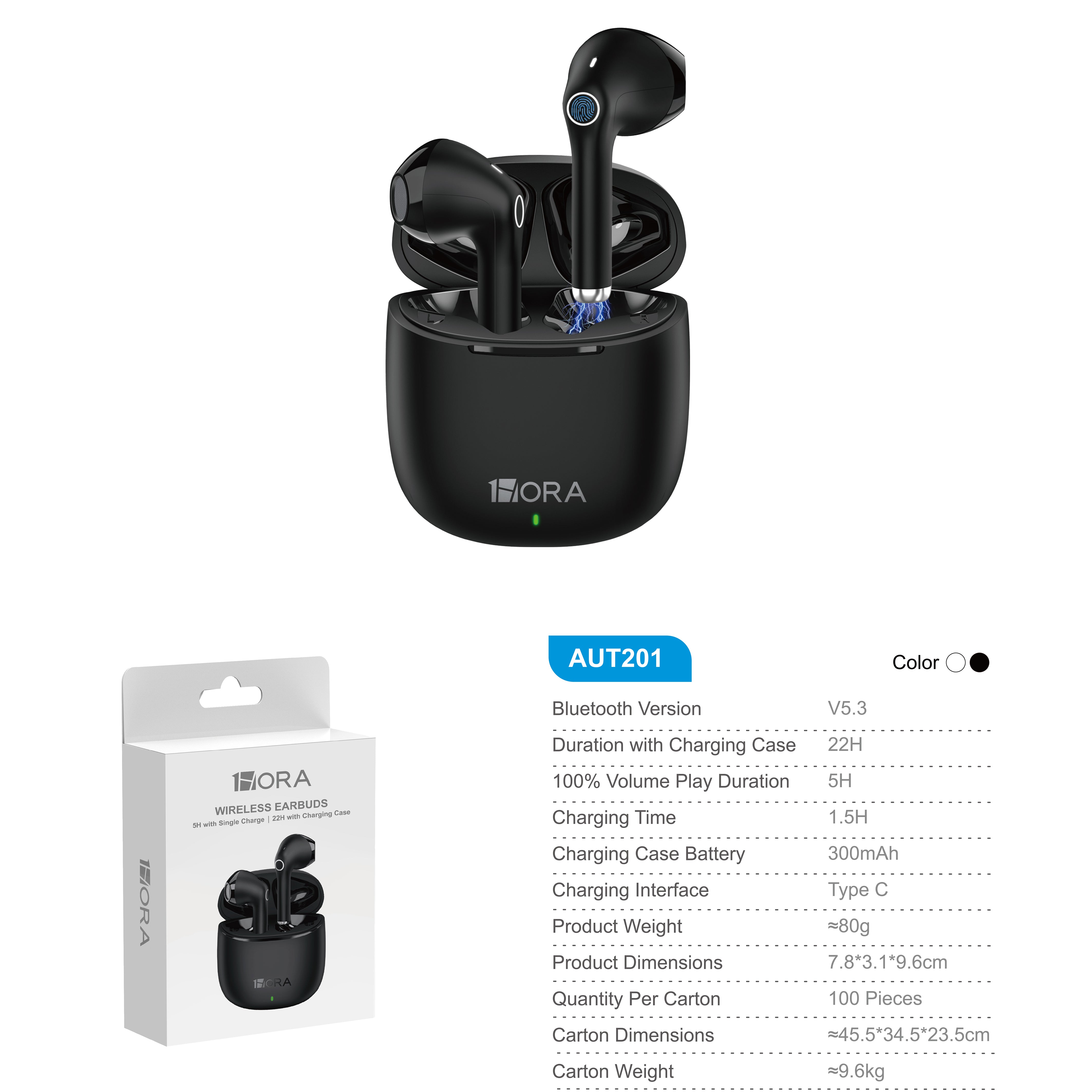 AUT201N-100 CUFFIE TYPE-C