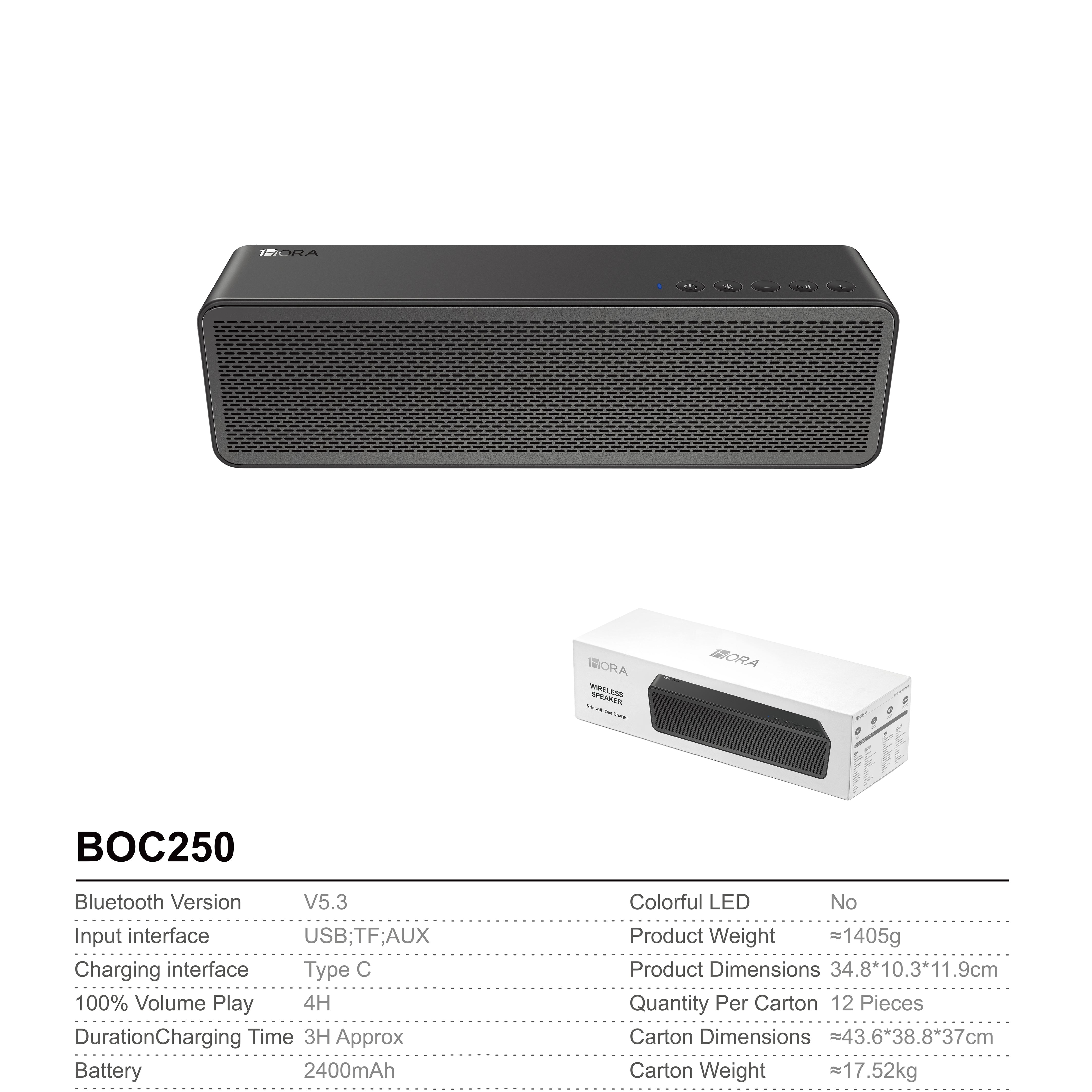BOC250N Altoparlante Bluetooth