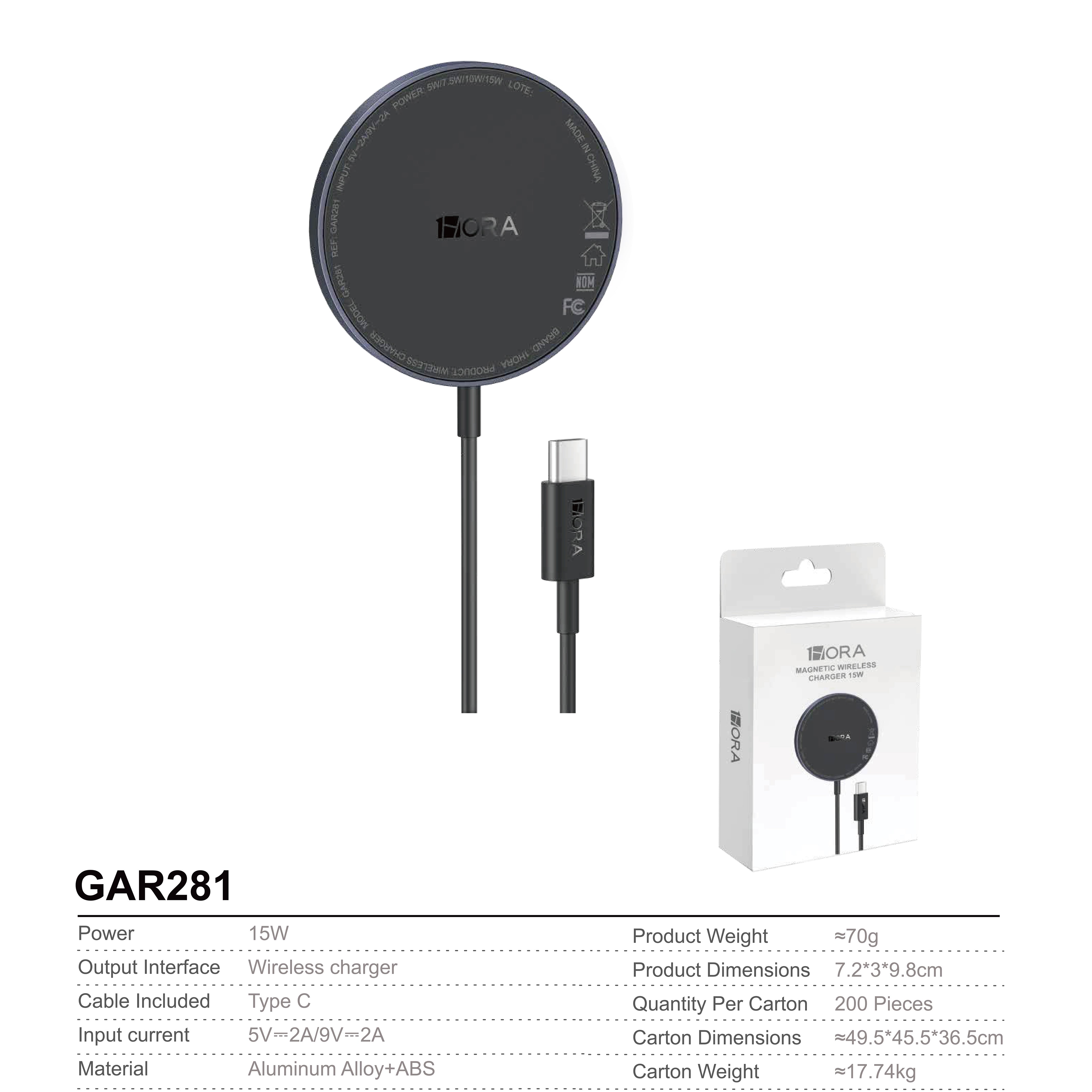 GAR281N CARICATORE WIRELESS