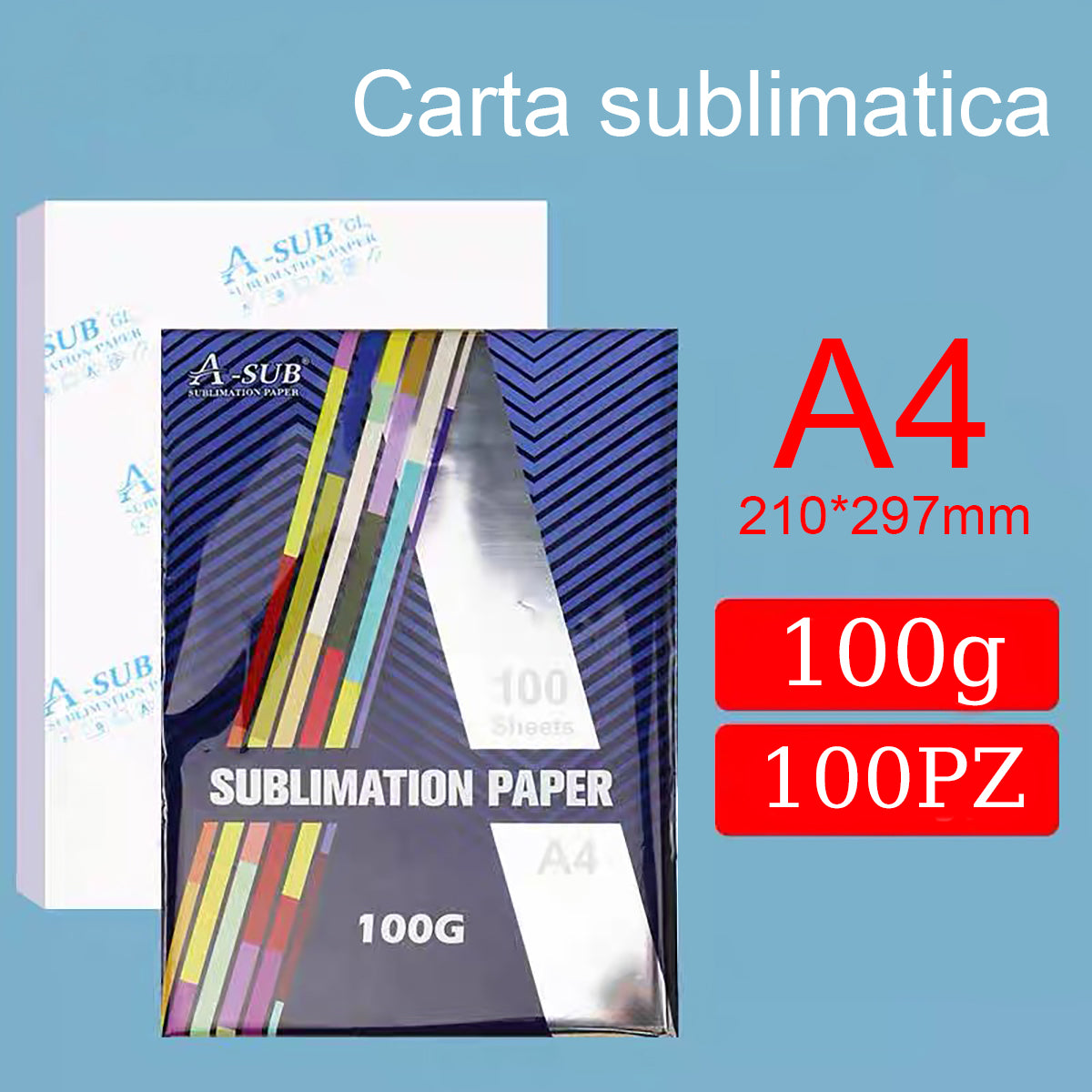 Carta per sublimazione termica（100 fogli a confezione）